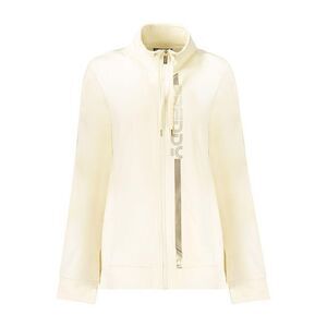 Freddy ZipUp Jacket Rhinestone Accent Women White Sweaters